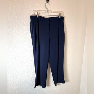 Jeanne Lanvin Womens Pleated‎ Cropped Pants Sz 40/US 12
